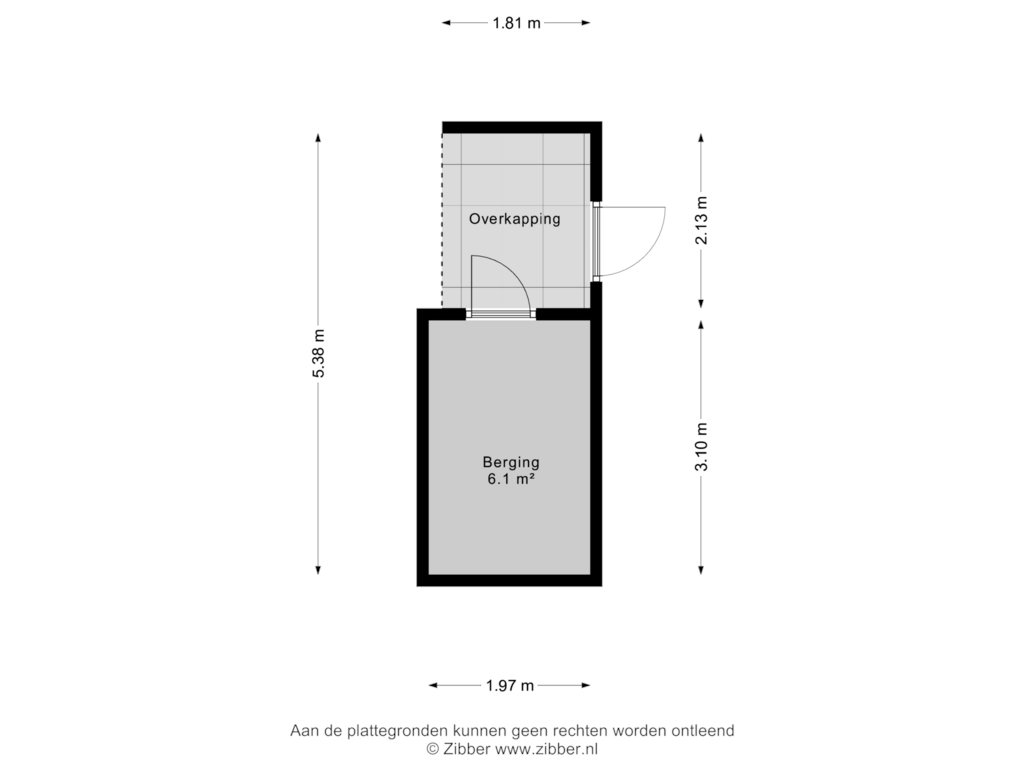 Bekijk plattegrond van Berging van Willem Marisstraat 9