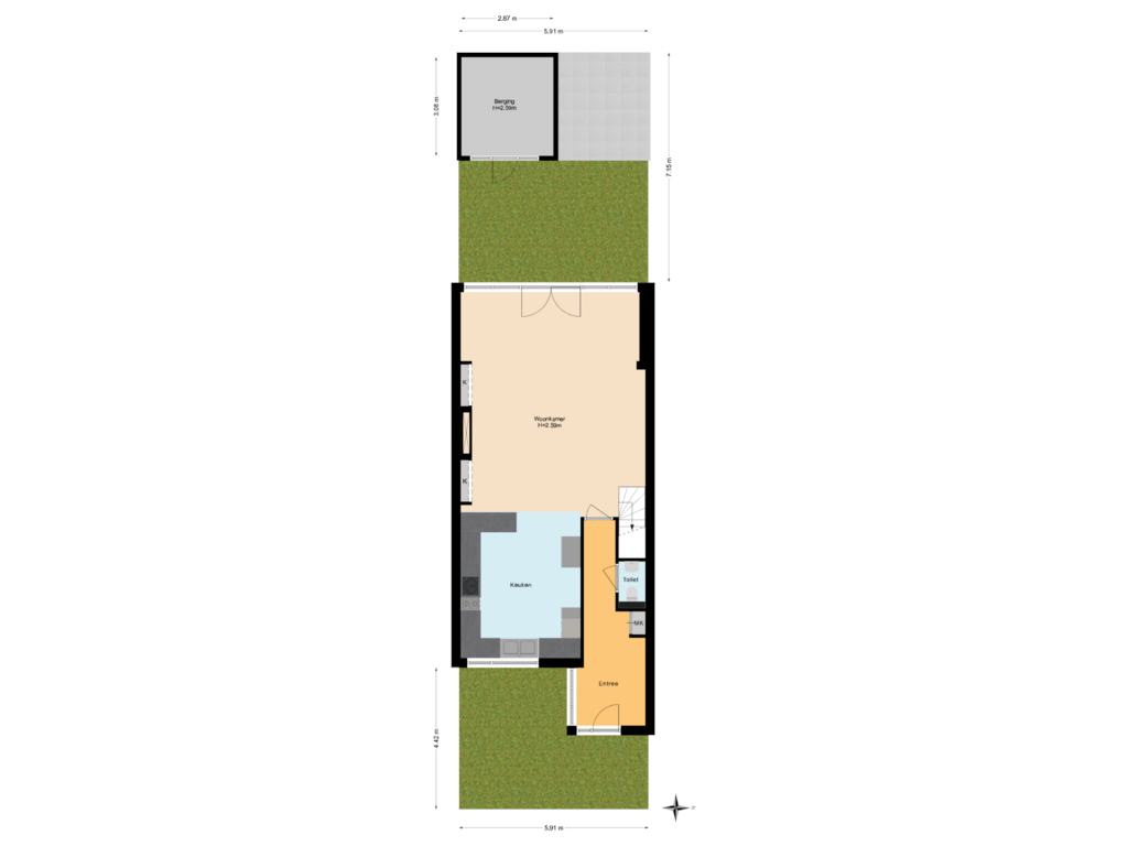 Bekijk plattegrond van Situatie van Brantwijk 5