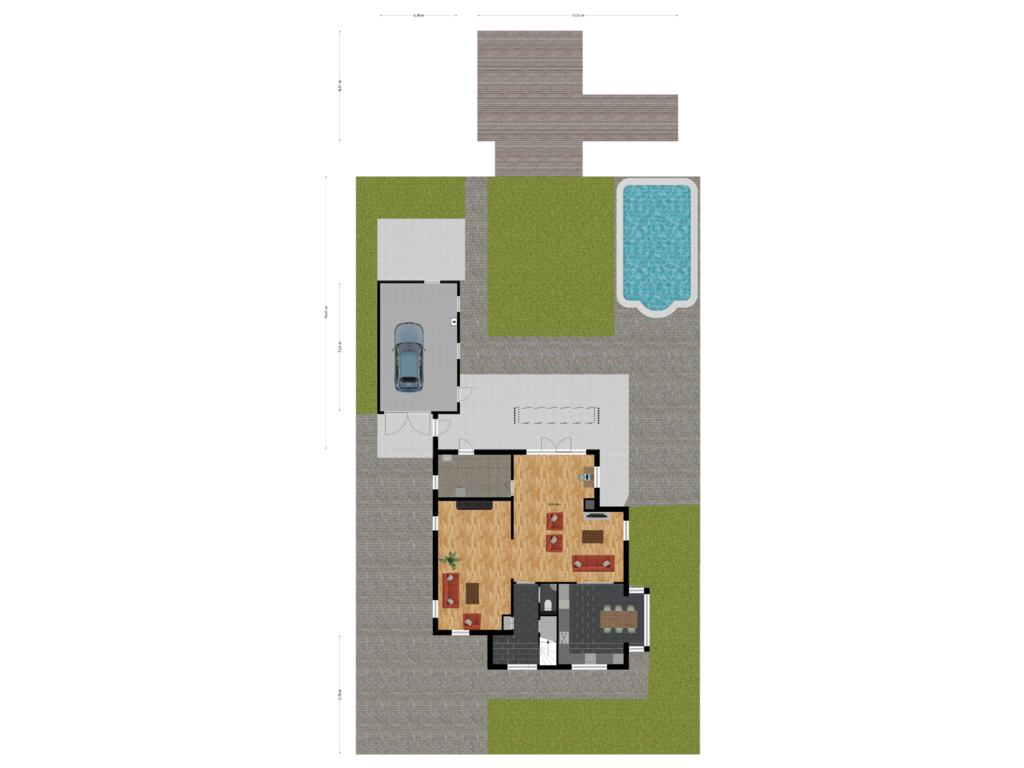 View floorplan of Begane Grond Met Tuin of Rivierduin 27