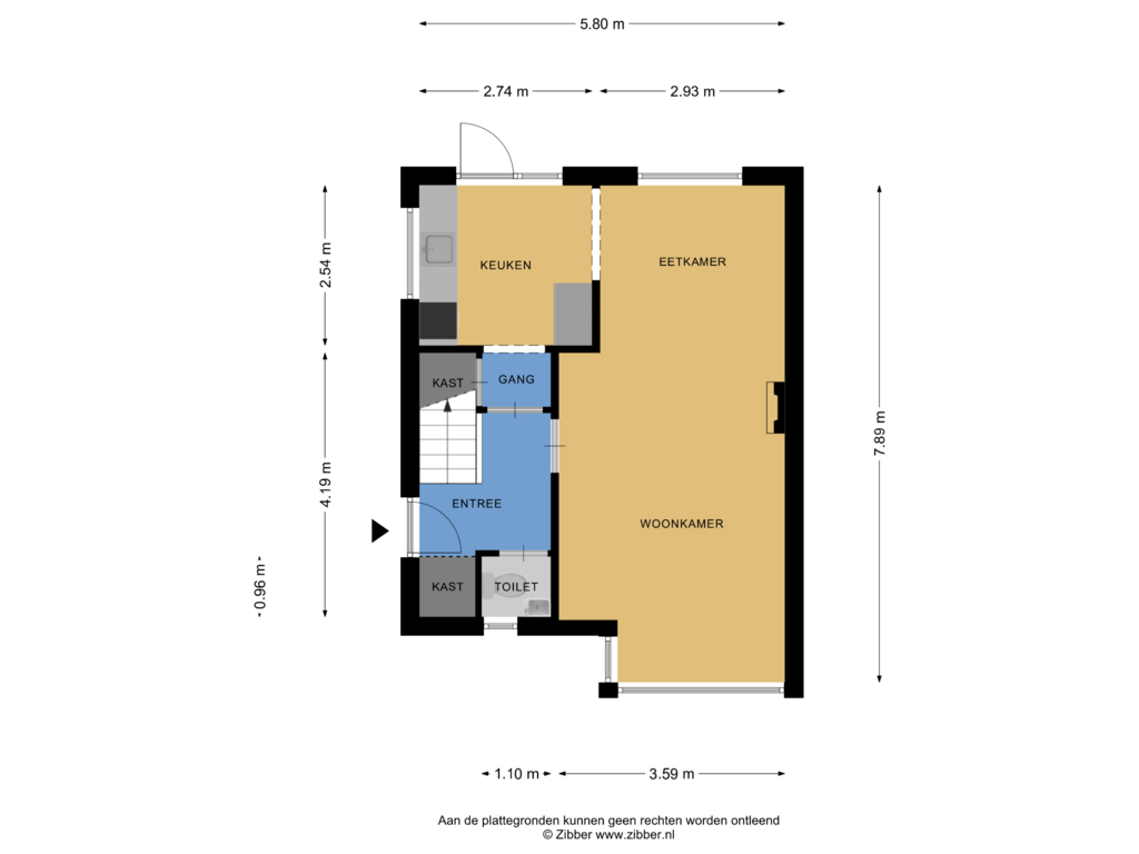 View floorplan of Begane Grond of Enkweg 51