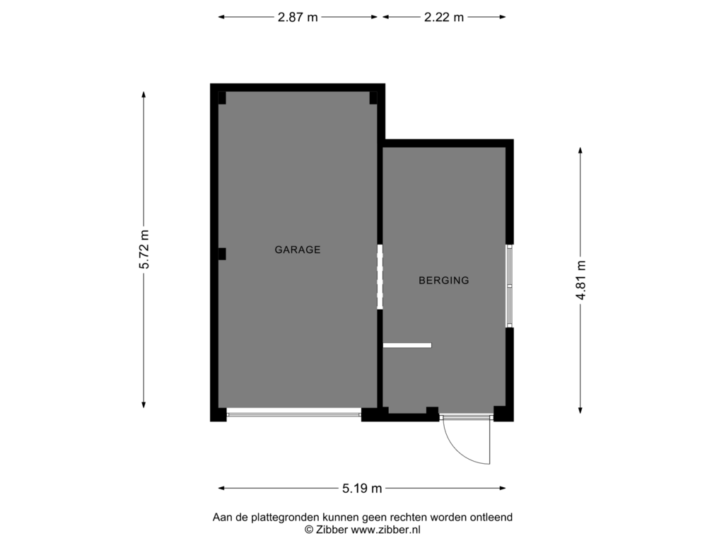 View floorplan of Garage of Enkweg 51