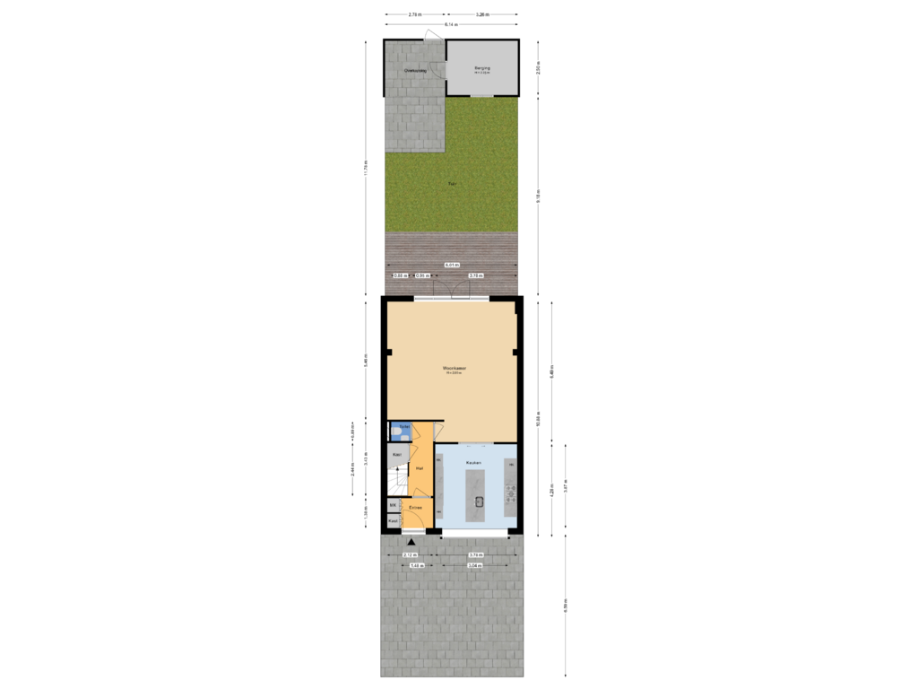 View floorplan of Situatie of Anemonenweg 18