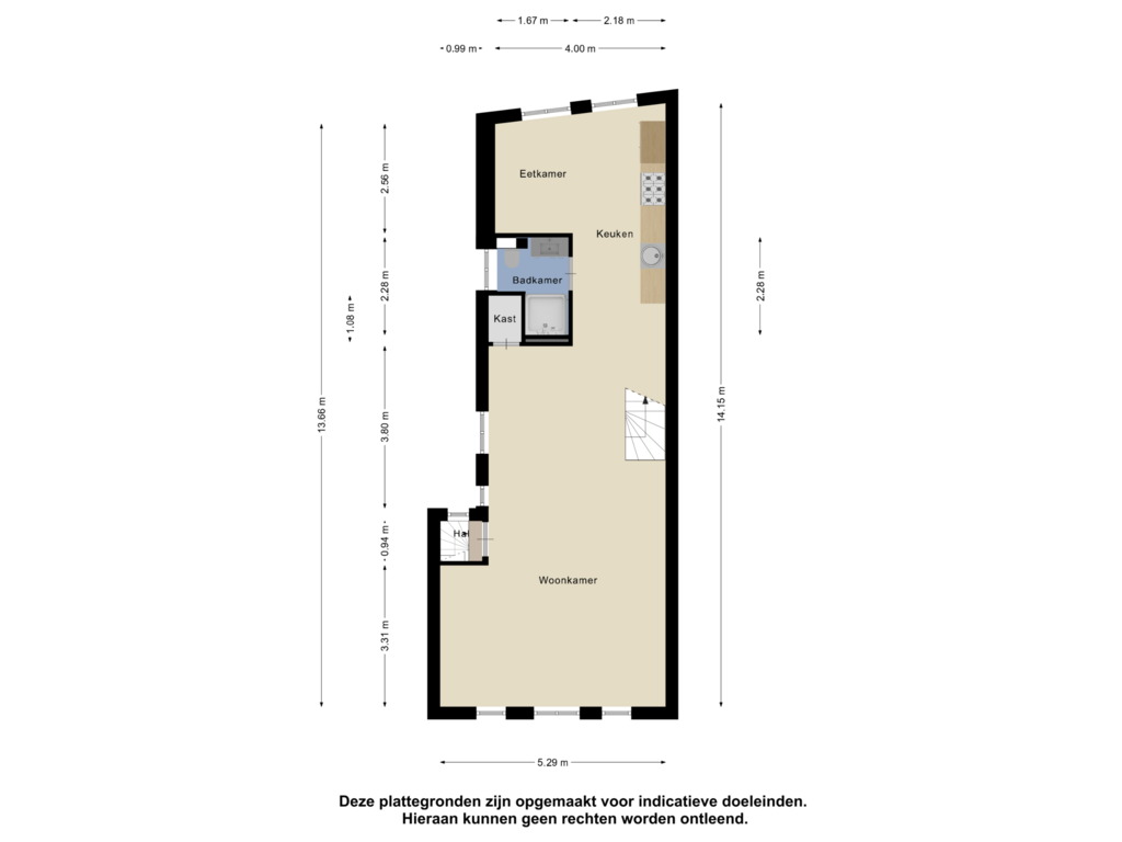 Bekijk plattegrond van Eerste Verdieping van Fnidsen 64