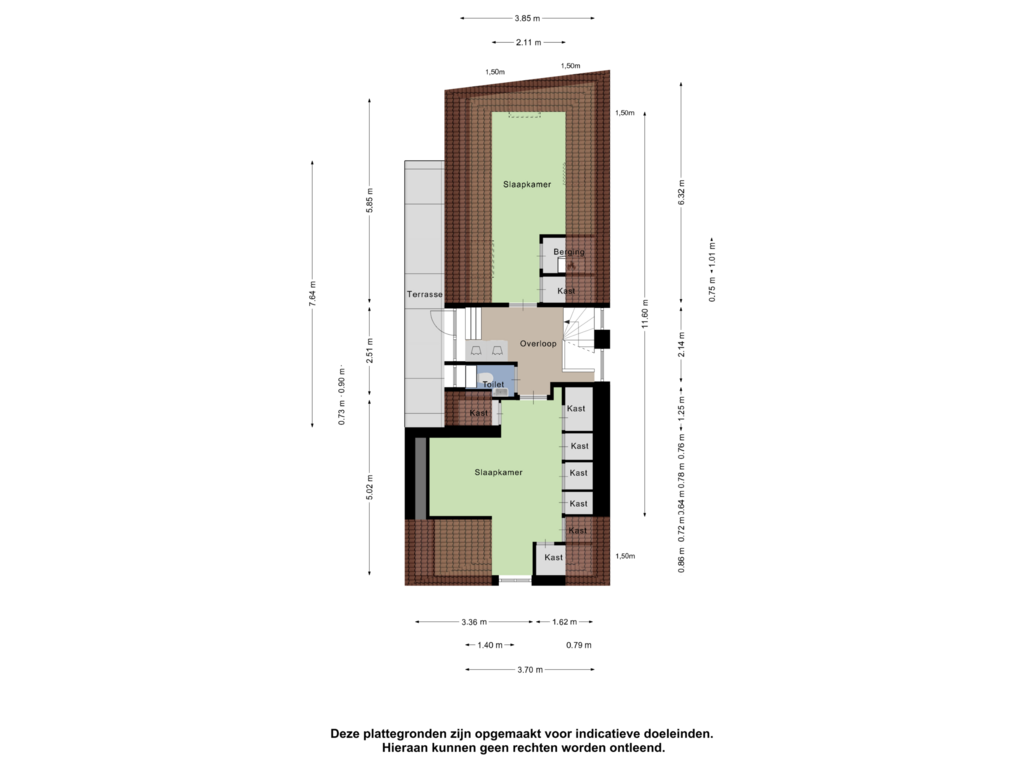 Bekijk plattegrond van Tweede Verdieping van Fnidsen 64