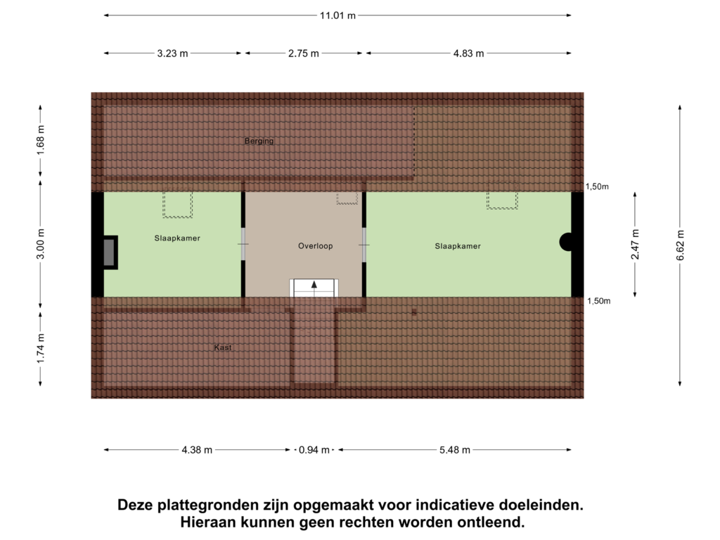 Bekijk plattegrond van Eerste verdieping van Schoolsteeg 5