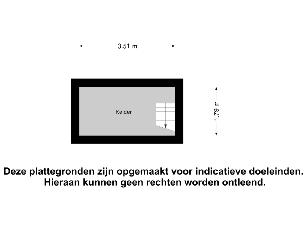 Bekijk plattegrond van Kelder van Schoolsteeg 5