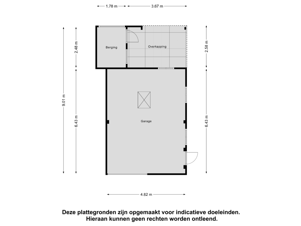 Bekijk plattegrond van Garage van Schoolsteeg 5