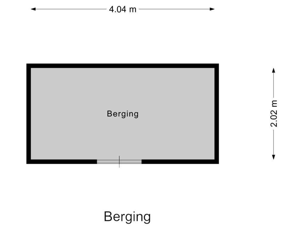 View floorplan of Berging of Prickwaert 1