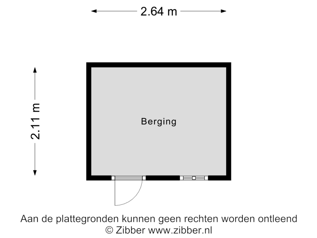 Bekijk plattegrond van Berging van Geert Grootestraat 37