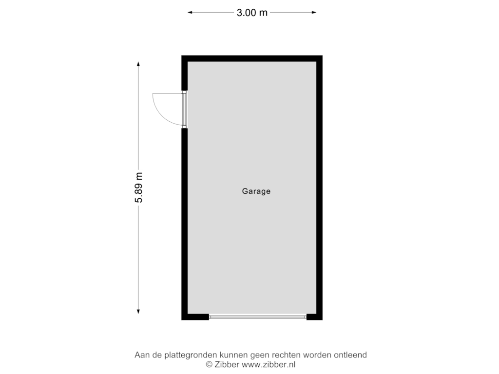 Bekijk plattegrond van Garage van Geert Grootestraat 37