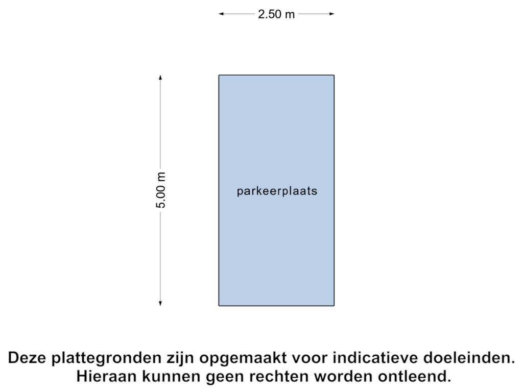 View floorplan of parkeerplaats 2 of Waadse Poldergracht 57