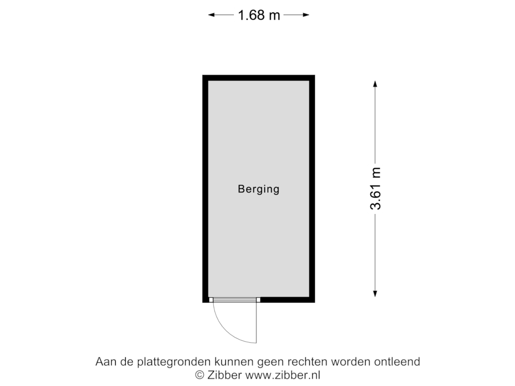 Bekijk plattegrond van Berging van Broekerhof 4