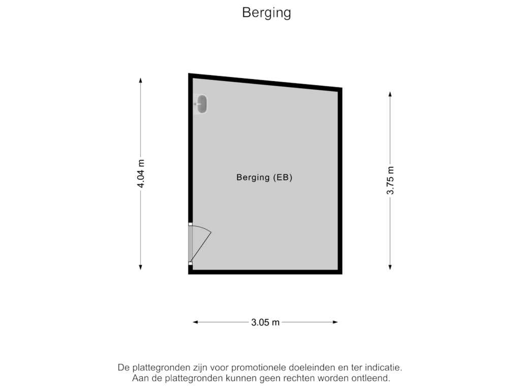 Bekijk plattegrond van Berging van Heemskerklaan 7