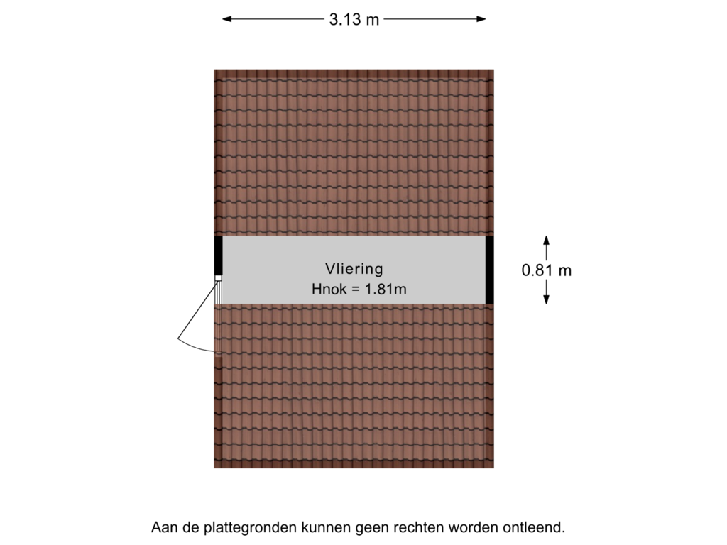 Bekijk plattegrond van Berging Vliering van Wesselseweg 170