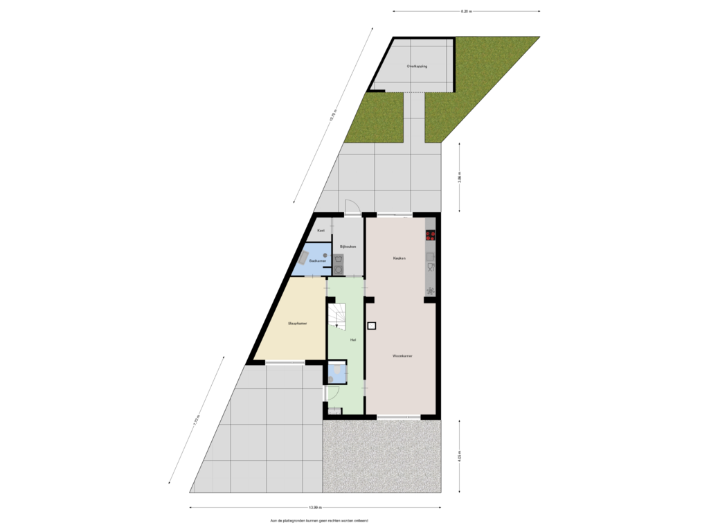 Bekijk plattegrond van Begane grond - tuin van Gladiolenstraat 1