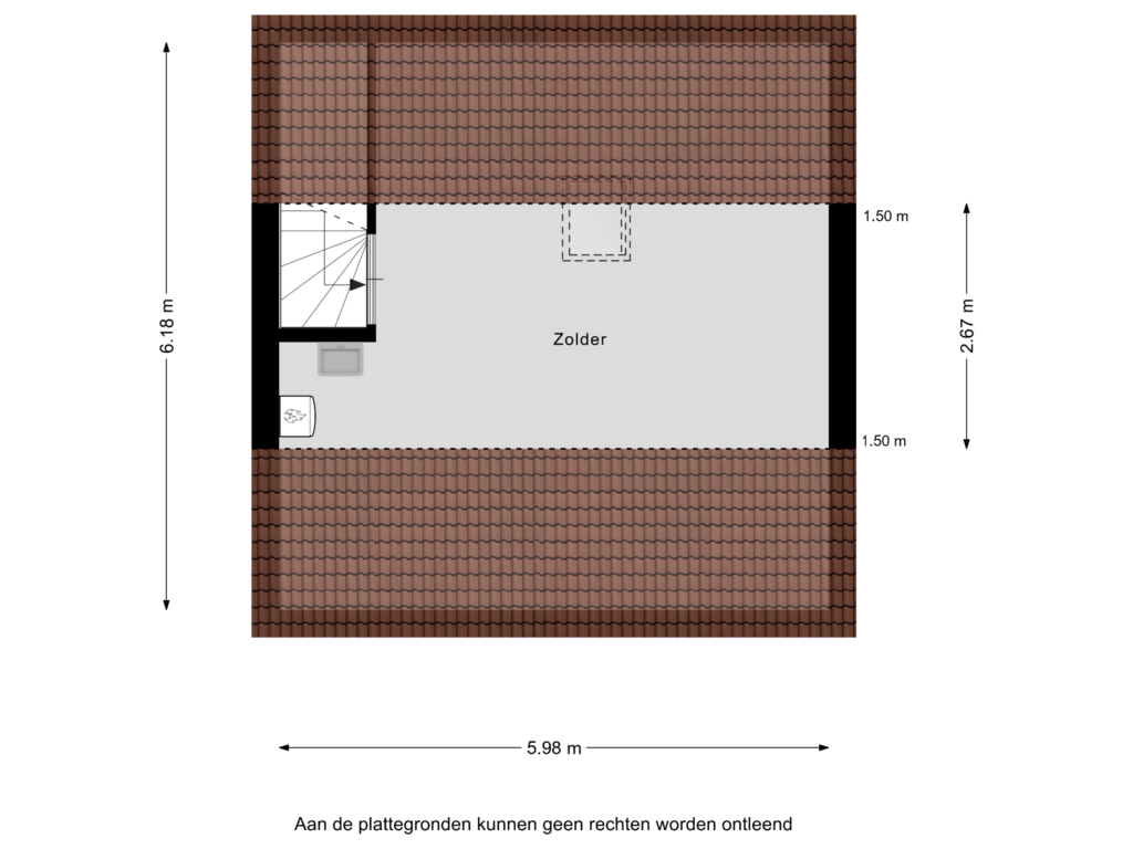 Bekijk plattegrond van Tweede verdieping van Gladiolenstraat 1