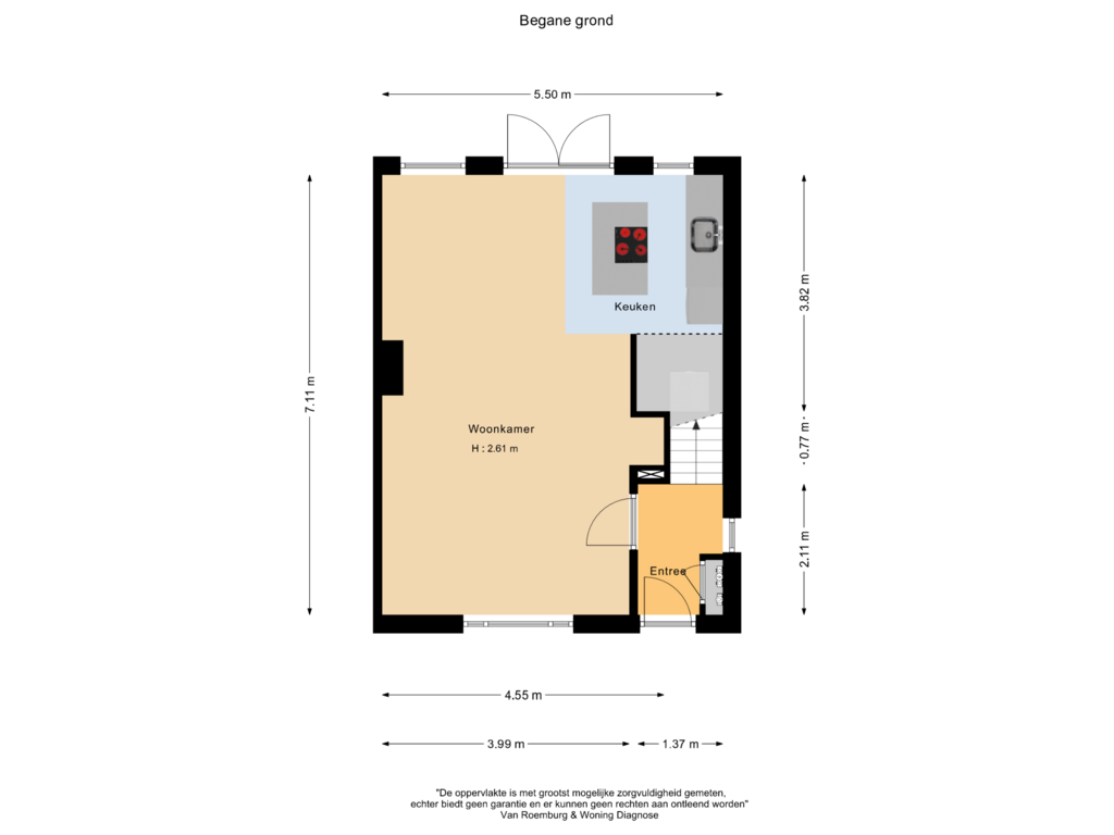 View floorplan of Begane grond of Weidestraat 14