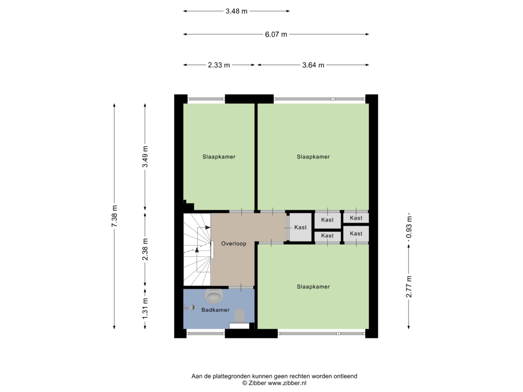 Bekijk plattegrond van Eerste Verdieping van Bremstraat 6