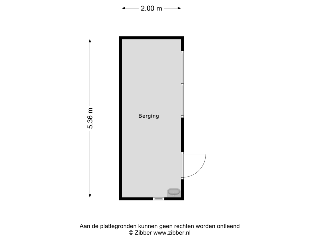 Bekijk plattegrond van Berging van Bremstraat 6