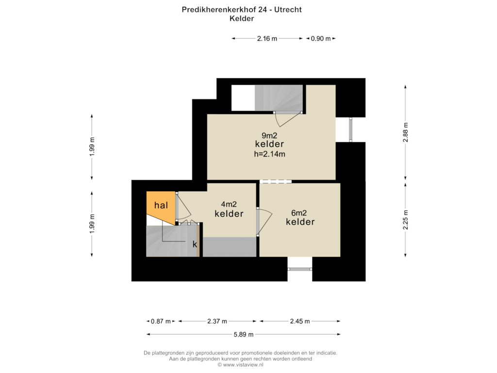 Bekijk plattegrond van KELDER van Arthur van Schendelstraat 35