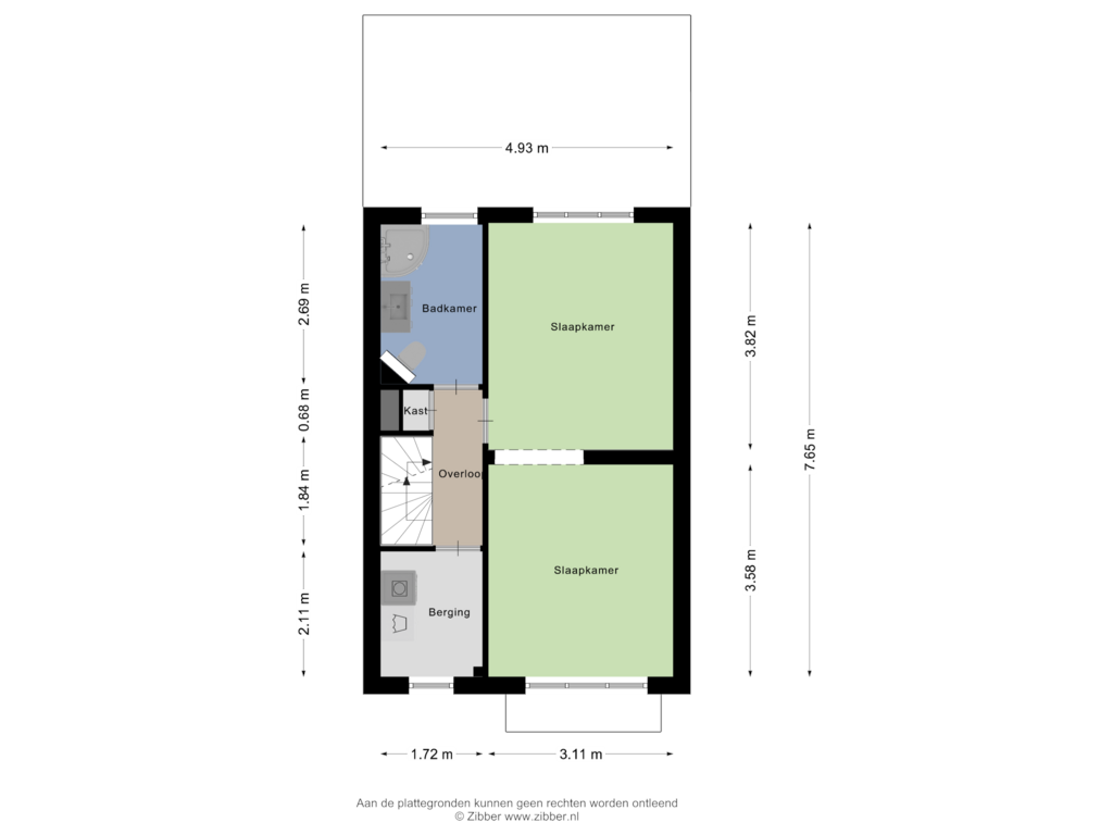 Bekijk plattegrond van Eerste verdieping van Van Koetsveldstraat 11