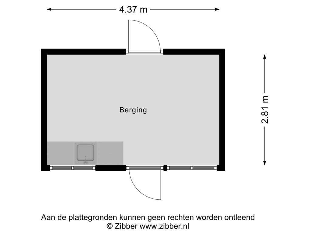 Bekijk plattegrond van Berging van Van Koetsveldstraat 11