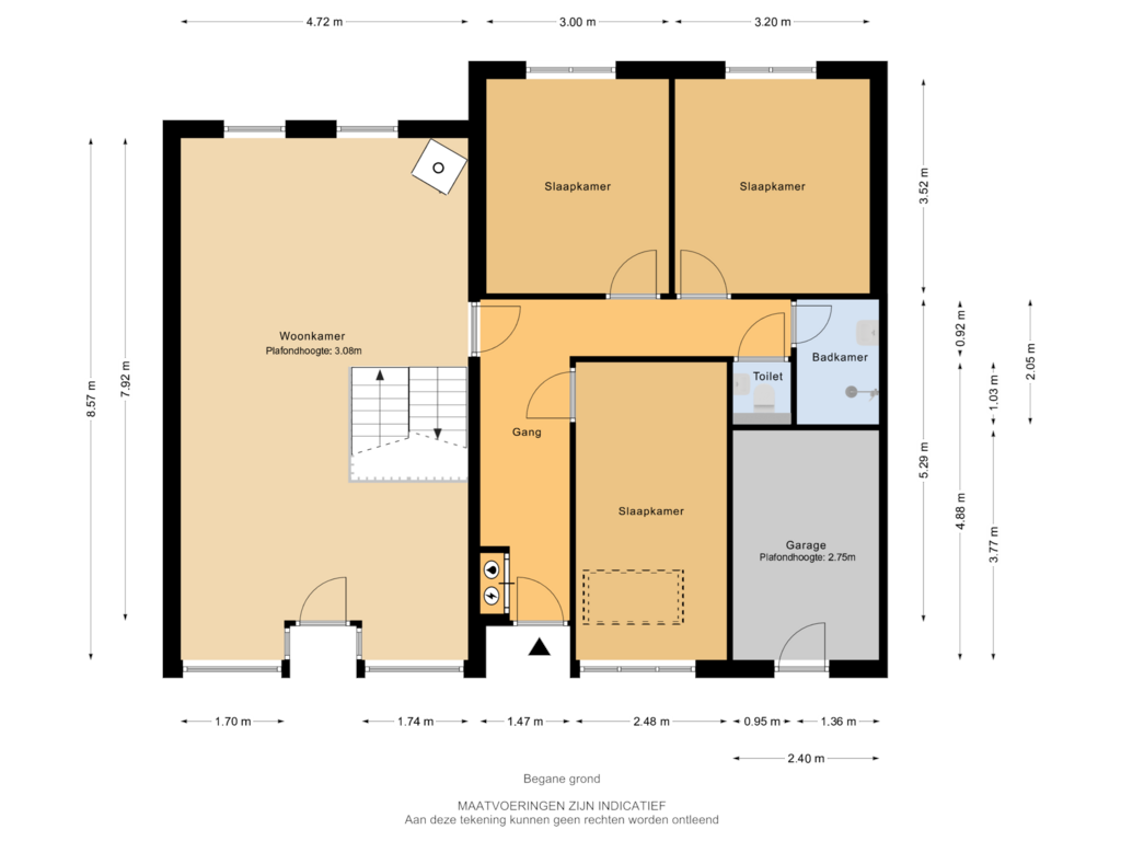 View floorplan of Begane grond of Bovenstraat 49