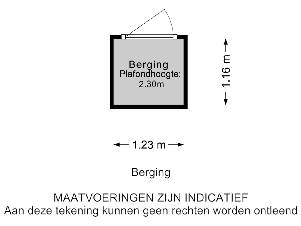 View floorplan of Berging of Bovenstraat 49