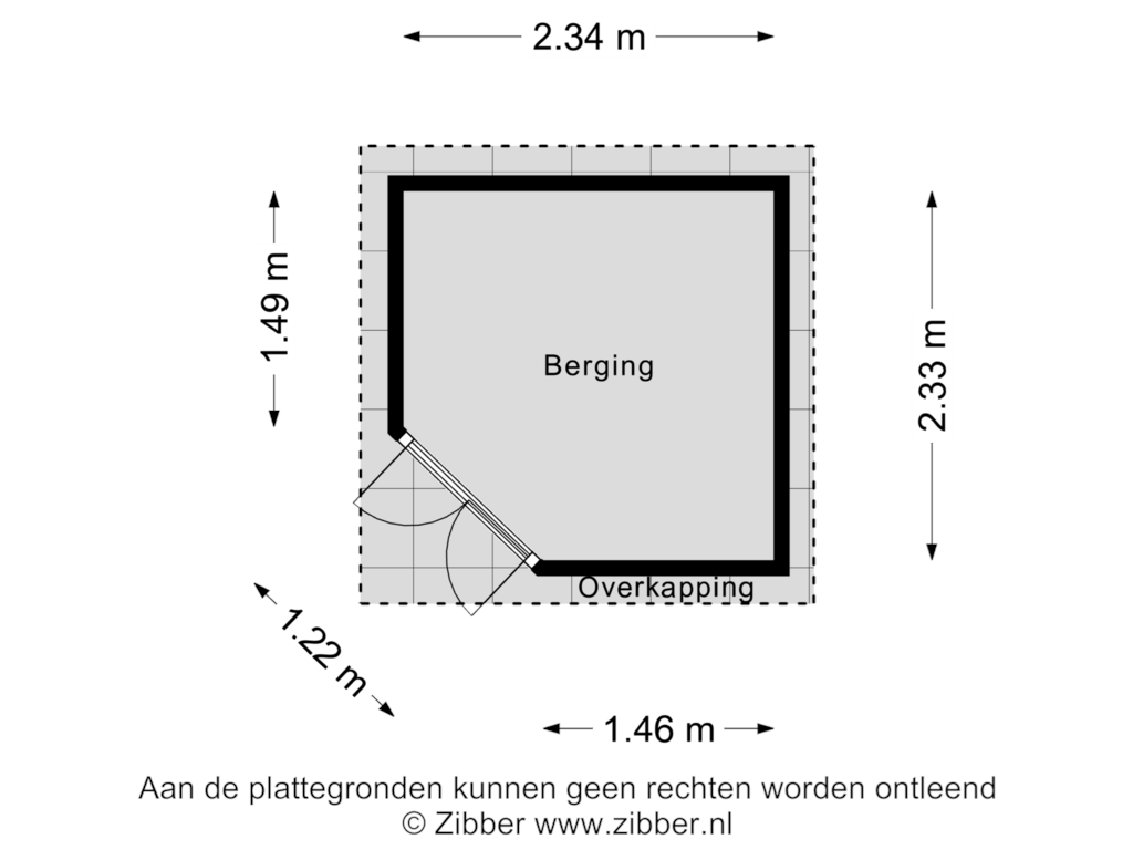 View floorplan of Berging of Parkzijde 8