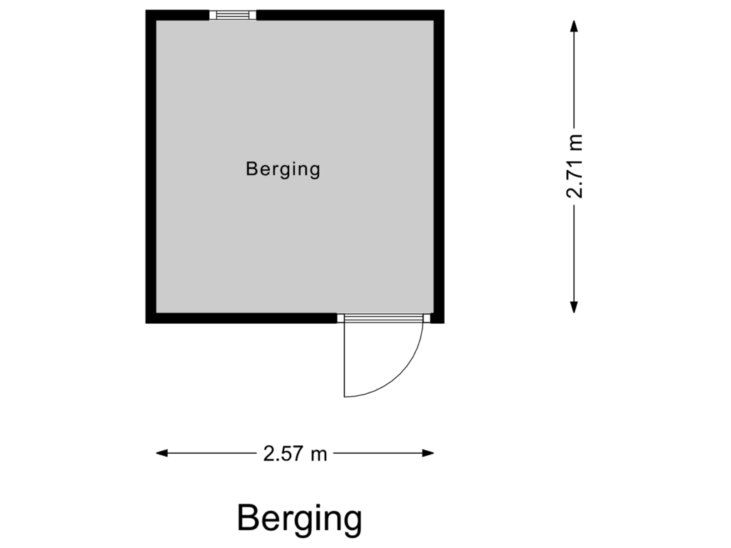 View floorplan of Berging of Jan Brinkhoffplantsoen 19