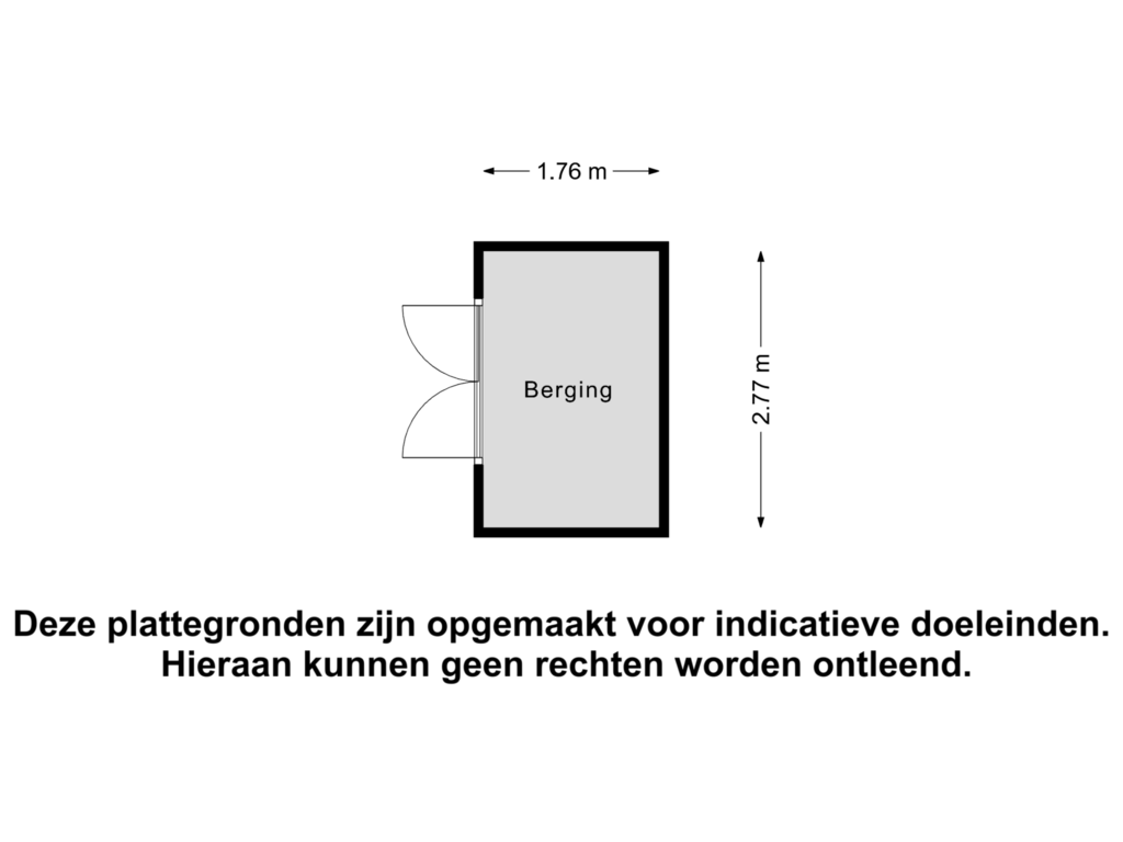 View floorplan of Berging of Meester Hermansstraat 7