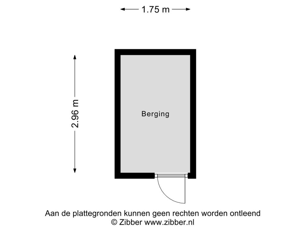 Bekijk plattegrond van Berging van Genovevalaan 272