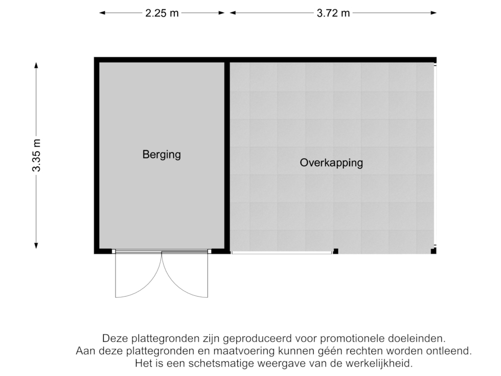 Bekijk plattegrond van Berging van Linge Singel 21