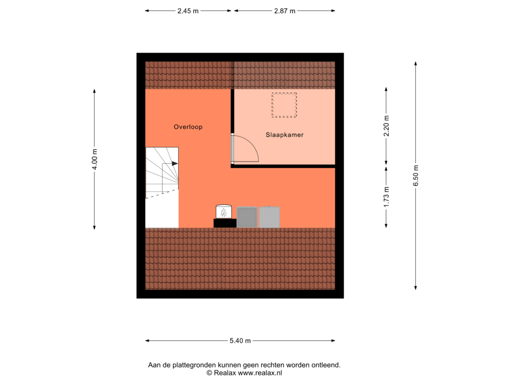 Bekijk plattegrond van Verdieping 2 van Oosterveen 26