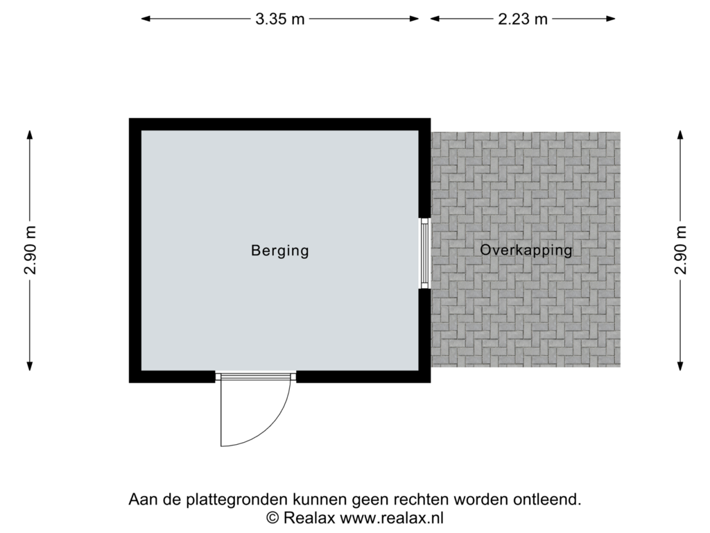 Bekijk plattegrond van Berging van Oosterveen 26