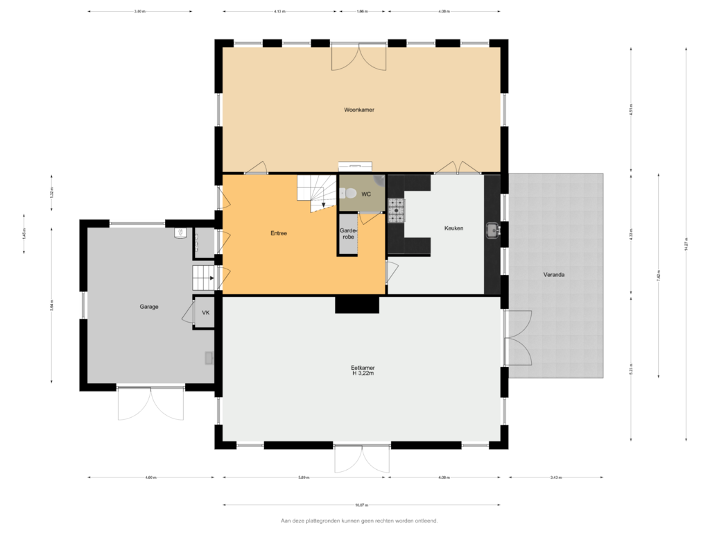 Bekijk plattegrond van Begane Grond van Raadhuisstraat 31