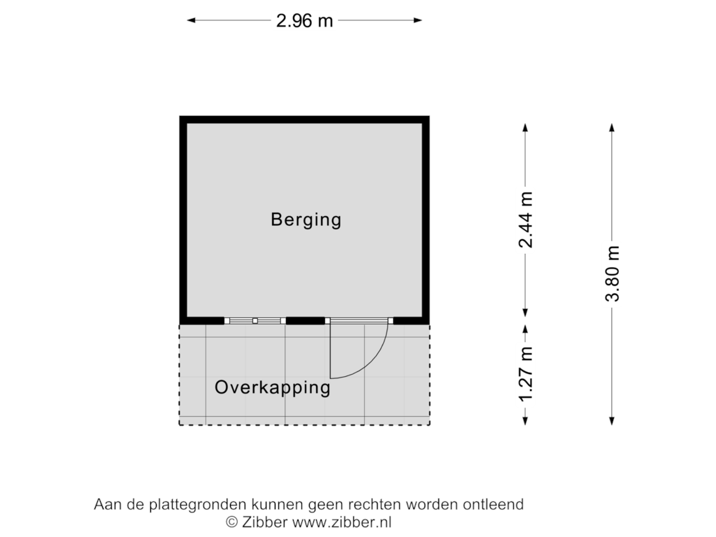 Bekijk plattegrond van Berging van Leenderweg 221