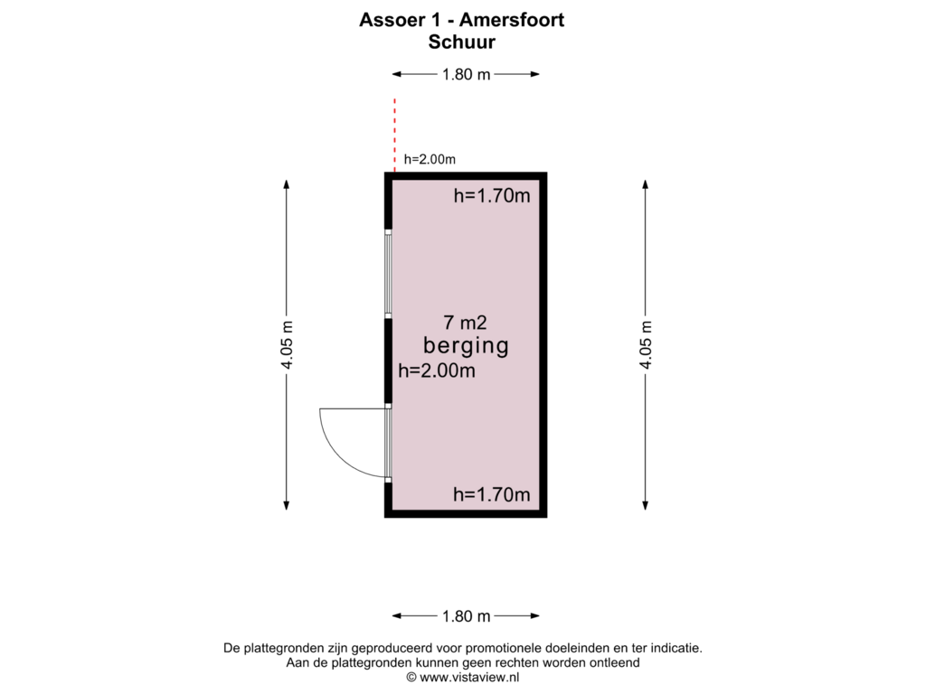 Bekijk plattegrond van BERGING van Assoer 1