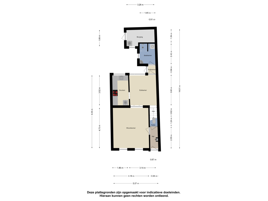 Bekijk plattegrond van Begane Grond van Kanaalstraat 21