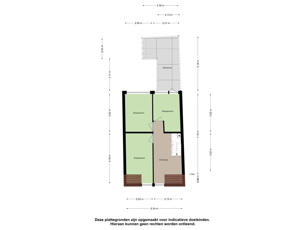 Bekijk plattegrond van Eerste Verdieping van Kanaalstraat 21