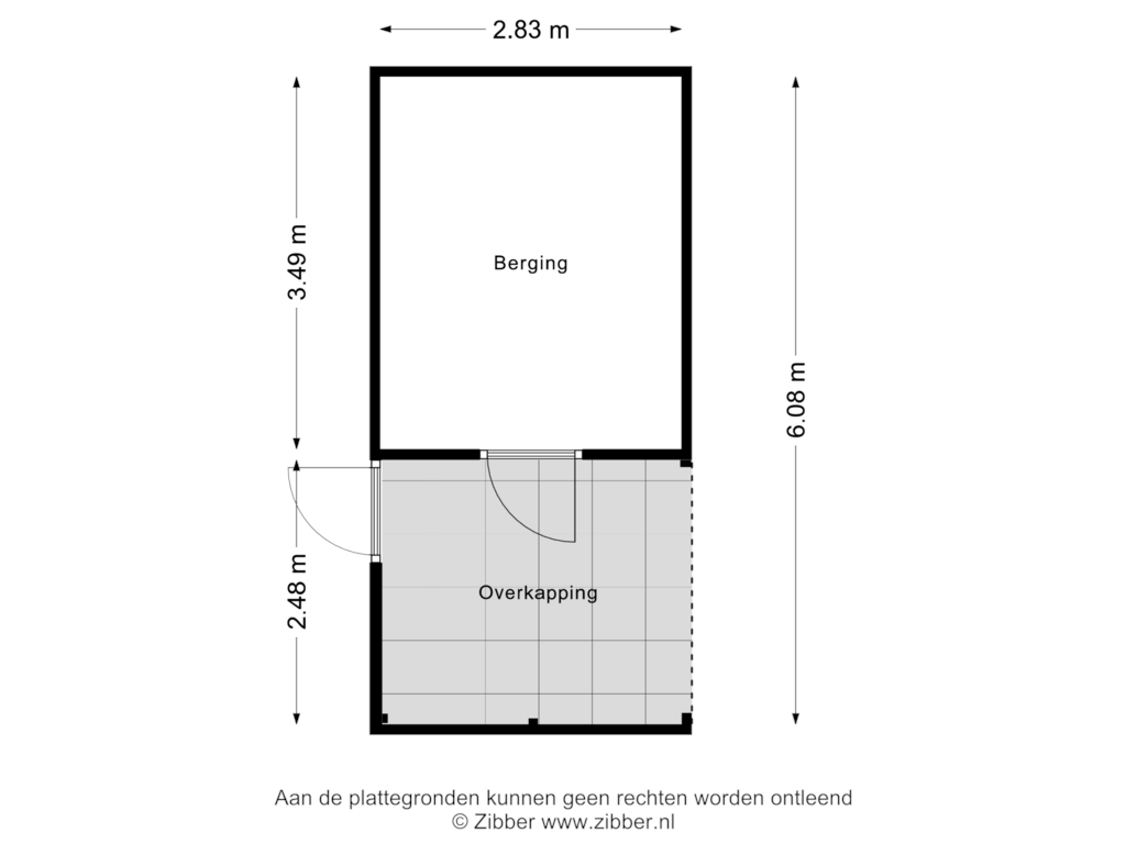 Bekijk plattegrond van Berging van Van Anrooijstraat 102