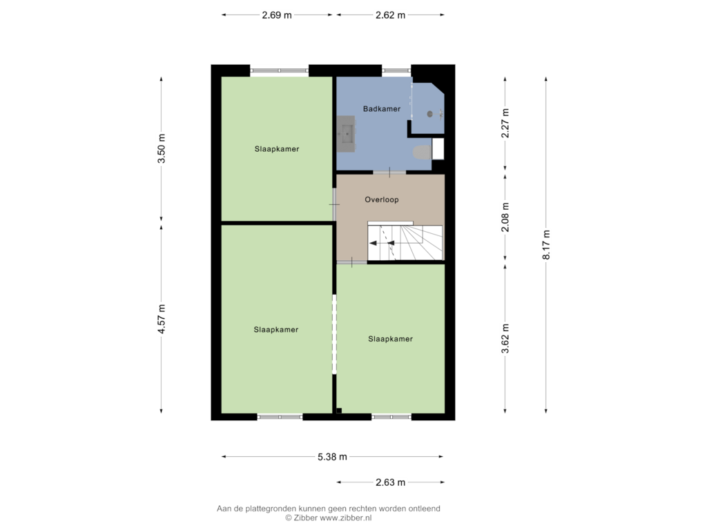 Bekijk plattegrond van Eerste Verdieping van Grimberghoek 28