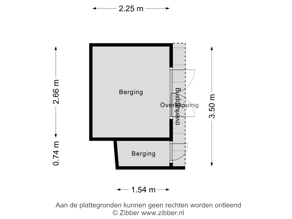 Bekijk plattegrond van Berging van Grimberghoek 28