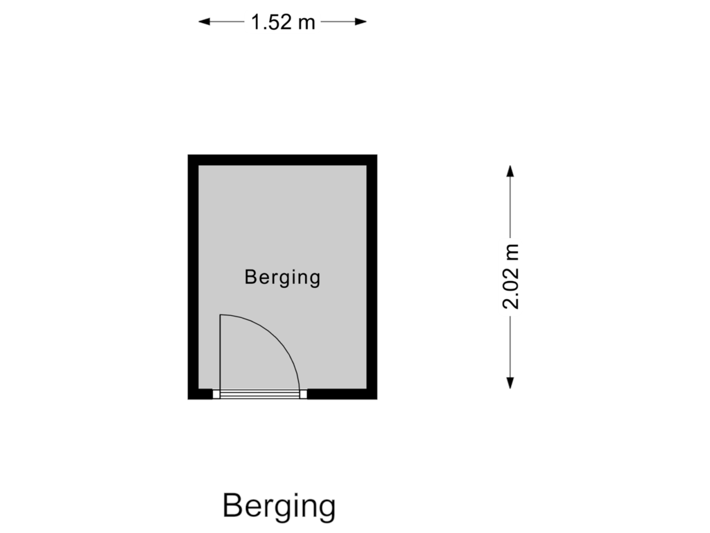 Bekijk plattegrond van Berging van George Bizetstraat 15