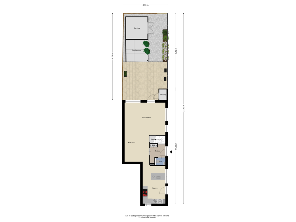 View floorplan of Begane grond_Tuin of Nirrewortel 94