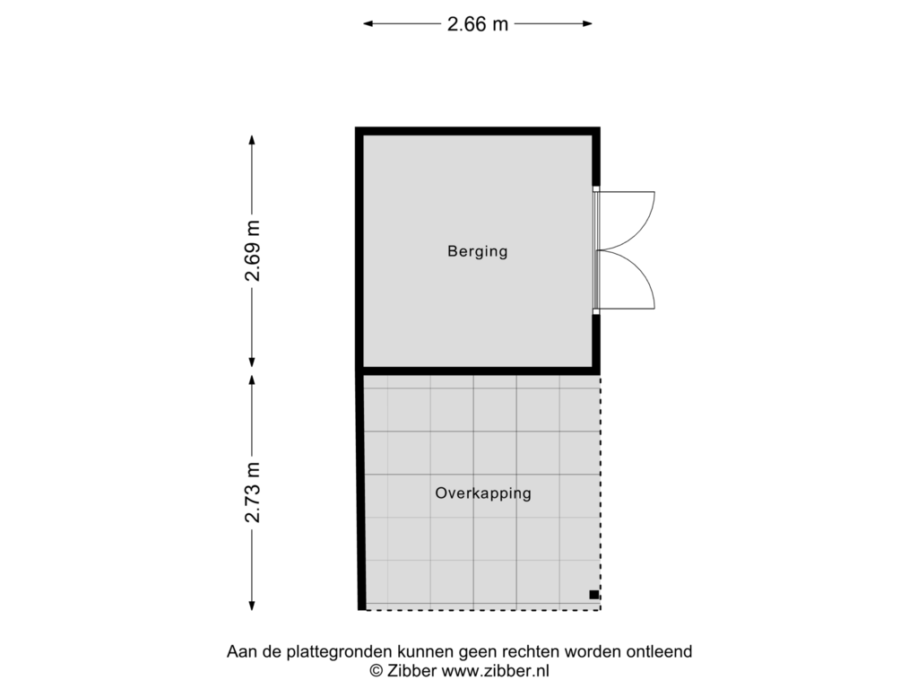 View floorplan of Berging of Nirrewortel 94