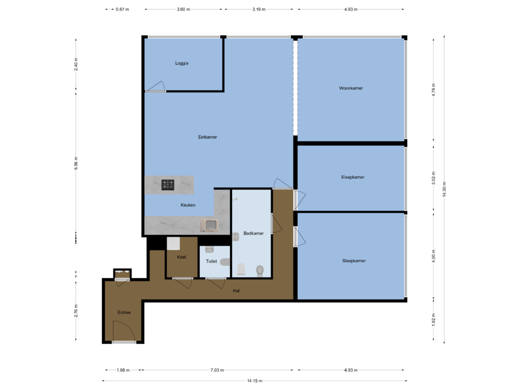 Bekijk plattegrond van First floor van Veilinghavenkade 25