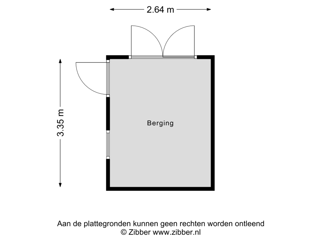 Bekijk plattegrond van Berging van Reigerskamp 449