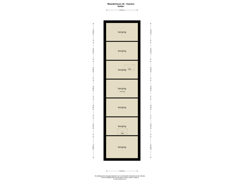 View floorplan of KELDER of Waarderhaven 30