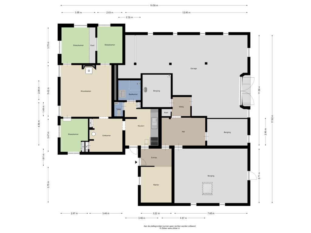 Bekijk plattegrond van Begane grond van Batendijk 2